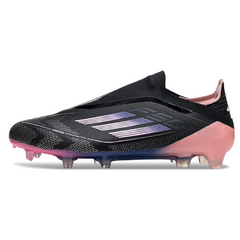 Chuteira Campo Adidas F50 Elite Sem Cadarço FG Preta e Rosa
