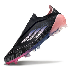Chuteira Campo Adidas F50 Elite Sem Cadarço FG Preta e Rosa
