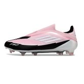 Adidas F50 Elite Laceless FG Football Boots Light Pink and Black