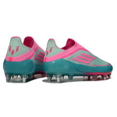 Adidas F50 Elite Laceless SG Mixed Lock Light Blue and Pink Field Football Boots
