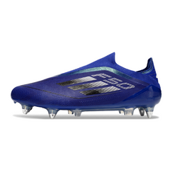 Chuteira Campo Molhado SG Adidas F50 Elite Sem Cadarço Azul