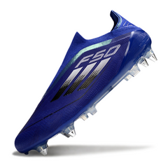 Adidas F50 Elite Laceless SG Mixed Lock Blue Football Boots