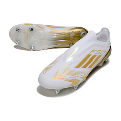 Adidas F50 Elite Laceless SG Mixed White and Gold Football Boots