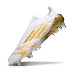 Adidas F50 Elite Laceless SG Mixed White and Gold Football Boots