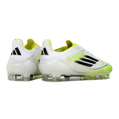Chuteira Campo Adidas F50 Elite FG Branca, Verde e Preta