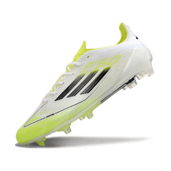 Chuteira Campo Adidas F50 Elite FG Branca, Verde e Preta