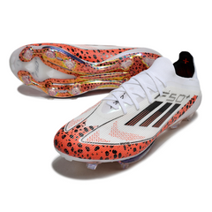 Chuteira Campo FG Adidas F50+ Elite Branca e Laranja