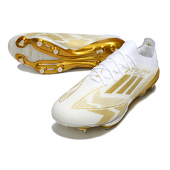 Adidas F50+ Elite FG White and Gold Field Football Boots