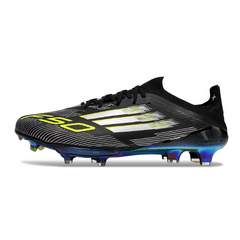 Chuteira Campo Adidas F50+ Elite FG Preta, Branca e Verde