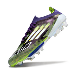 Adidas F50+ Elite FG Purple and Green Field Soccer Cleats