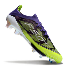 Adidas F50+ Elite FG Purple and Green Field Soccer Cleats