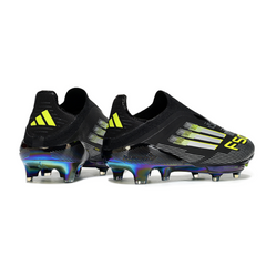 Chuteira Campo Adidas F50+ Elite Sem Cadarço FG Black Pack