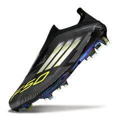 Chuteira Campo Adidas F50+ Elite Sem Cadarço FG Black Pack