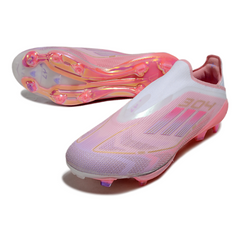 Chuteira Campo FG Adidas F50+ Elite Sem Cadarço Preta e Amarela