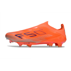 Chuteira Campo Adidas F50+ Elite Sem Cadarço FG Laranja