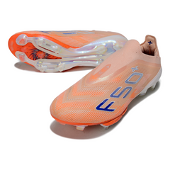 Chuteira Campo FG Adidas F50+ Elite Sem Cadarço Laranja