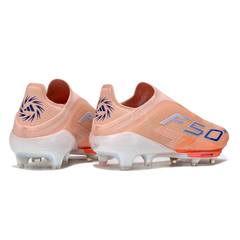 Chuteira Campo FG Adidas F50+ Elite Sem Cadarço Laranja
