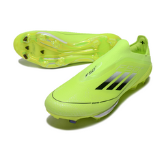 Chuteira Campo FG Adidas F50+ Elite Sem Cadarço Verde e Preta