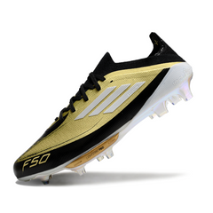 Chuteira Campo Adidas F50+ Elite FG Triunfo Dourado Pack
