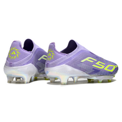 Chuteira Campo FG Adidas F50+ Elite Sem Cadarço Roxa