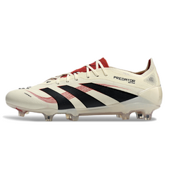 Chuteira Campo FG Adidas Predator 25 Elite Pack Goal Hunter Preta e Vermelha