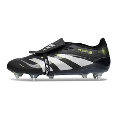 Chuteira Campo Adidas Predator 25 Elite Com Lingua SG Trava Mista Preta e Cinza