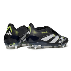 Chuteira Campo Adidas Predator 25 Elite Com Lingua SG Trava Mista Preta e Cinza