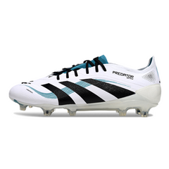 Chuteira Campo Adidas Predator 25 Elite FG Branco e Azul