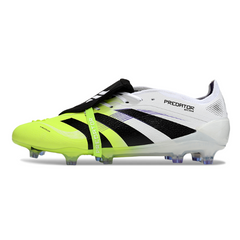 Chuteira Campo Adidas Predator 25 Elite Com Lingua FG Branca e Verde