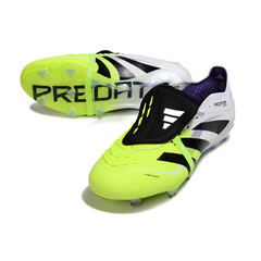 Chuteira Campo Adidas Predator 25 Elite Com Lingua FG Branca e Verde