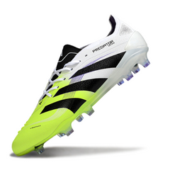 Chuteira Campo Adidas Predator 25 Elite FG Branca e Verde