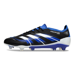 Chuteira Campo FG Adidas Predator 25 Elite Preta, Branca e Azul