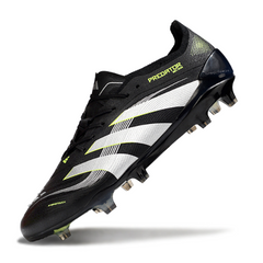 Chuteira Campo Adidas Predator 25 Elite FG Preta e Branca