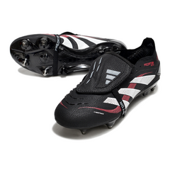 Adidas Predator 25 Elite FG Field Cleats with Tongue Black and Red