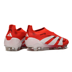 Chuteira Campo Adidas Predator 25 Elite Sem Cadarço FG Pure Victory Pack