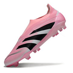 Chuteira Campo Adidas Predator 25 Elite Sem Cadarço FG Rosa David Beckham Pack