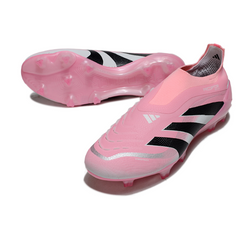 Chuteira Campo Adidas Predator 25 Elite Sem Cadarço FG Rosa David Beckham Pack