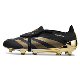 Chuteira Campo FG Adidas Predator 30 Elite Com Língua Preta e Dourada Bellingham Pack