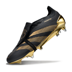 Chuteira Campo Adidas Predator 30 Elite Com Lingua SG Trava Mista Preto e Dourado Bellingham