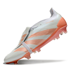 Botas de fútbol Adidas Predator 30 Elite FG blancas y naranjas