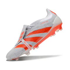 Botas de fútbol Adidas Predator 30 Elite FG blancas y naranjas