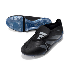 Chuteira Campo FG Adidas Predator 30 Elite Com Língua Preta e Azul