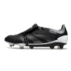 Chuteira Campo FG Adidas Predator 30 Elite Com Língua Preta e Branca