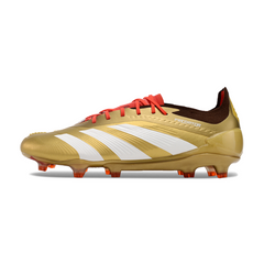Botas de fútbol adidas Predator 30 Elite FG doradas y rojas