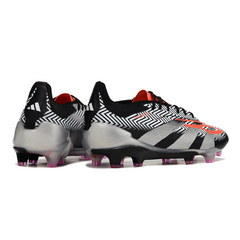 Chuteira Campo FG Adidas Predator 30 Elite Preta, Cinza e Vermelha