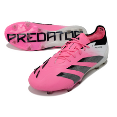 Chuteira Campo FG Adidas Predator 30 Elite Rosa e Branca