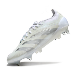 Chuteira Campo Molhado SG Adidas Predator 30 Elite Branca e Cinza