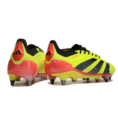 Chuteira Campo Molhado SG Adidas Predator 30 Elite Pack Energy Citrus
