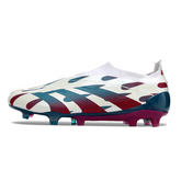 Chuteira Campo Adidas Predator 30 Elite Sem Cadarço FG Branca, Azul e Rosa - VENI Futebol