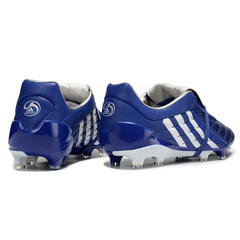Chuteira Campo Adidas Predator Accelerator Elite FG Azul e Branca